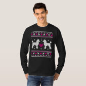 Poodle Vilant Sweat - shirt à capuche de Noël Swea (Devant entier)