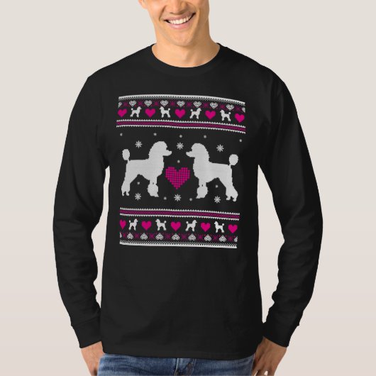 Poodle Vilant Sweat - shirt à capuche de Noël Swea (Devant)