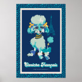 Poodle Vintage Poster (Devant)