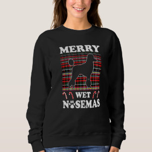 Poodle vrolijke natte neuzen Kerstmis Poodle eigen Trui