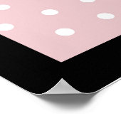 Poodles à Paris Poster rose (Coin)