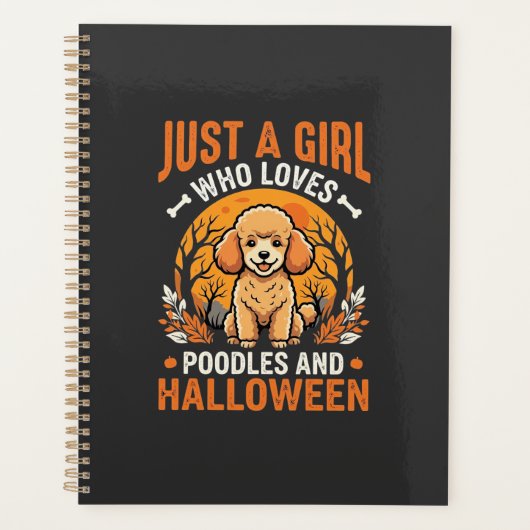 Poodles Halloween Fille Conception Amoureuse de Ch (Devant)
