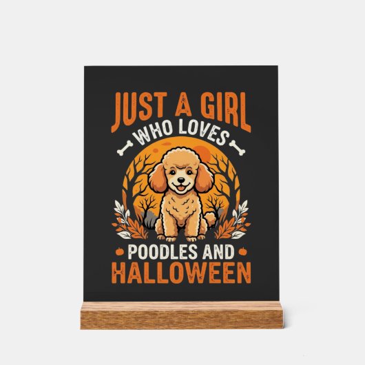 Poodles Halloween Fille Conception Amoureux de Chi (Recto)