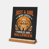 Poodles Halloween Fille Conception Amoureux de Chi (Angle)