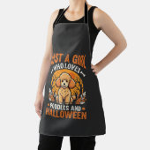Poodles Halloween Meisje Hond Liefhebber Design_1 Schort (Insitu)