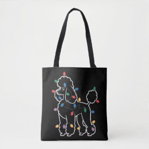 Poodles Honden Boom Kerstmis Kerstmis Huisdier Die Draagtas