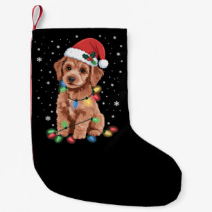 Poodles Honden Boom Kerstmis Kerstmis Huisdier Die Kleine Kerstsok