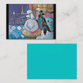 Poodles Paris Café Carte de visite (Devant / Derrière)