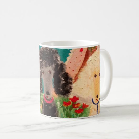 Poodles sur Mug (Devant droit)