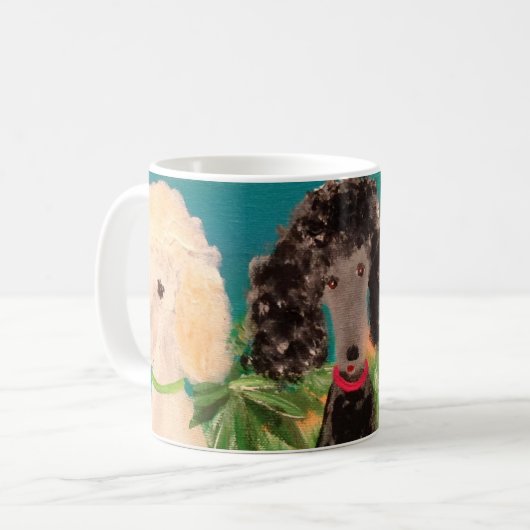 Poodles sur Mug (Devant gauche)