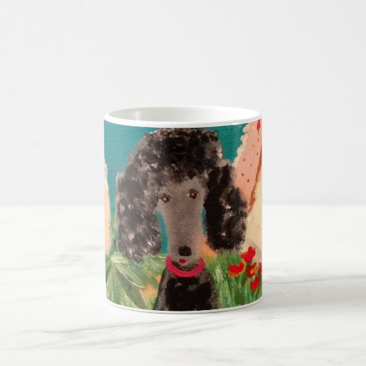 Poodles sur Mug (Centre)