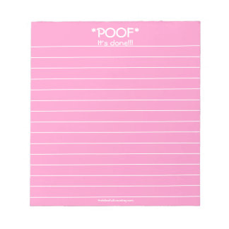 *POOF* Het is klaar!!! Notitieblok