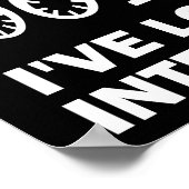 POOF ! Lost Interest Funny Poster noir (Coin)