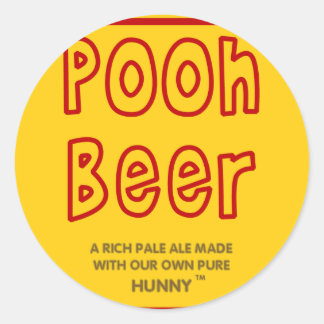 Pooh Beer Ronde Sticker