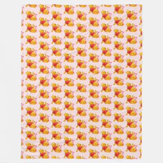 Pooh Fleece Blanket (Voorkant)