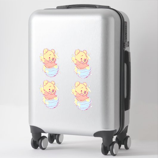 Pooh Sticker (Sur valise)