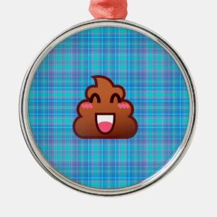 pooier emoji metalen ornament