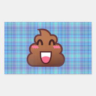 pooier emoji rechthoekige sticker