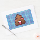 pooier emoji rechthoekige sticker (Envelop)