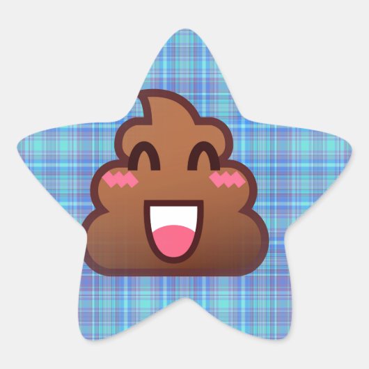 pooier emoji ster sticker (Voorkant)