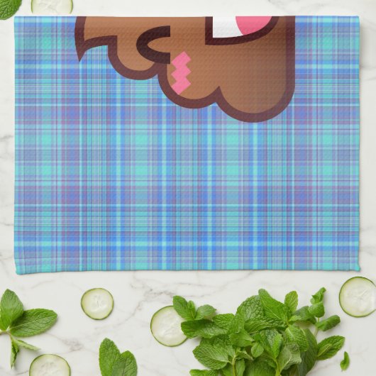 pooier emoji theedoek (Gevouwen)