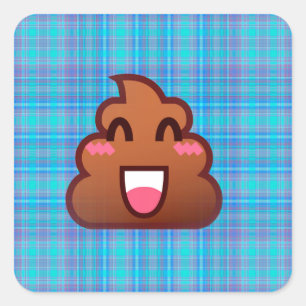 pooier emoji vierkante sticker