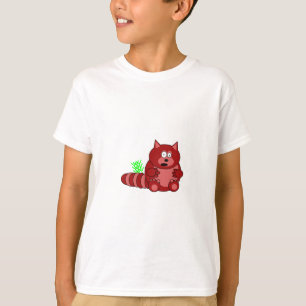 Pook le T-shirt de Childs de panda rouge