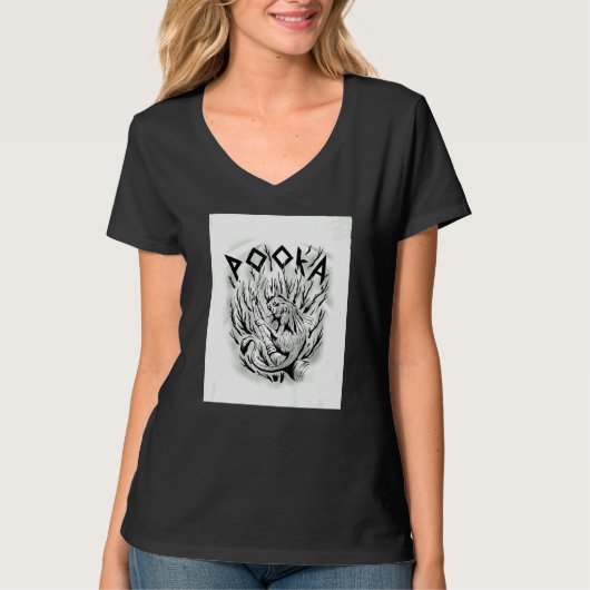 Pooka mythological scary creature   t-shirt (Voorkant)