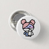 Pookah met knop Scarf Ronde Button 3,2 Cm (Voorkant /achterkant)