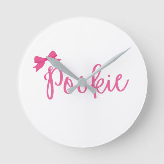 "Pookie" wandklok leuk Ronde Klok