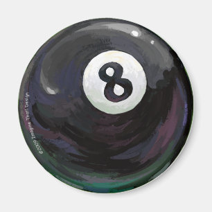 Pool 8 Ball Art Magneet