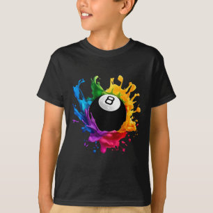 Pool 8 LL biljart design gear voor mannen en vrouw T-shirt