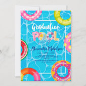 Pool afstudeerfeest kaart (Voorkant)