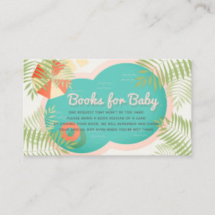 Pool Baby shower Beige Book Request Informatiekaartje