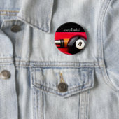 Pool Ball en cue Ronde Button 5,7 Cm (In situ)