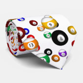 Pool Balls (Billiard Break) Stropdas (Opgerold)