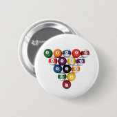 Pool Balls / Billiards: 3D-model: Ronde Button 5,7 Cm (Voorkant /achterkant)