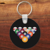 Pool Balls / Billiards: Sleutelhangers (Voorkant)