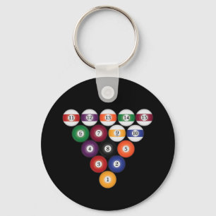 Pool Balls / Billiards: Sleutelhangers