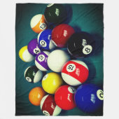 Pool Balls Fleece Deken (Voorkant)