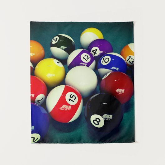 Pool Balls Wandkleed (Voorkant)