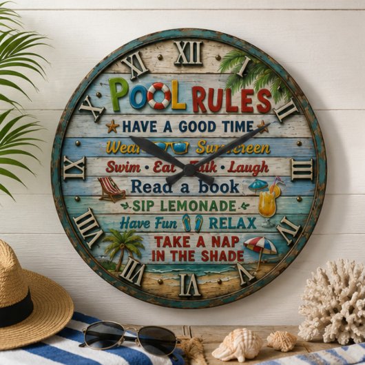Pool Beach House Grote Klok