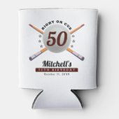 Pool Biljart 50ste Verjaardag Party Wit Blikjeskoeler (Voorkant)