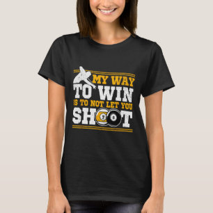 Pool biljart en 8 LL winnende Mannen T-shirt