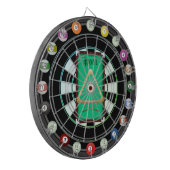 Pool/Biljart Multi-Target 20 Count Dartboard Dartbord (Voorkant Links)