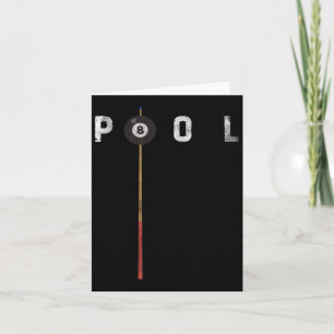 Pool biljart Pool speler Funny Biljart Kaart