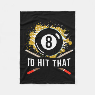 Pool Biljart Shirt - Biljart Pool 8 Ll Speler Des Fleece Deken