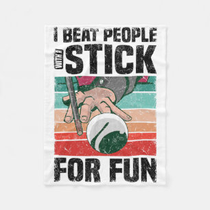 Pool Biljart Snooker Cue Speler Fleece Deken