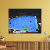 Pool Billiard Canvas Afdruk (Insitu (Woonkamer))