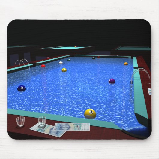 Pool Billiard Muismat (Voorkant)